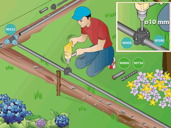 Navrtávací přípojka DN25x3/4"VNZxDN25