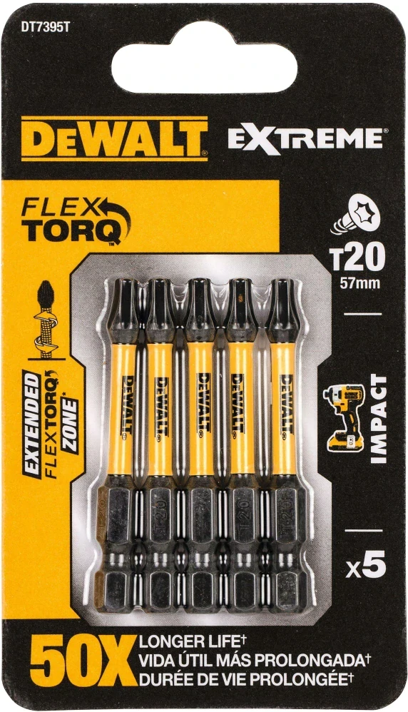 DeWALT T20 57mm 5ks DT7395T-QZ