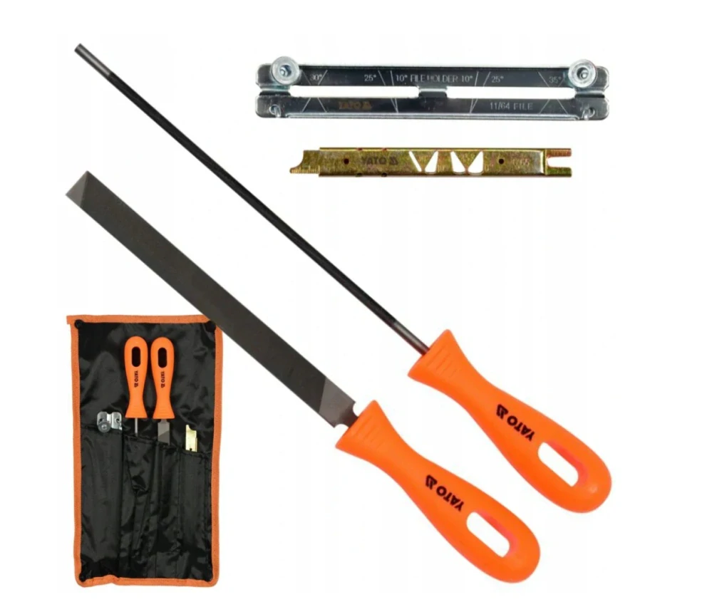 YATO YT-85041 4-dielna súprava na ostrenie reťazí motorových píl