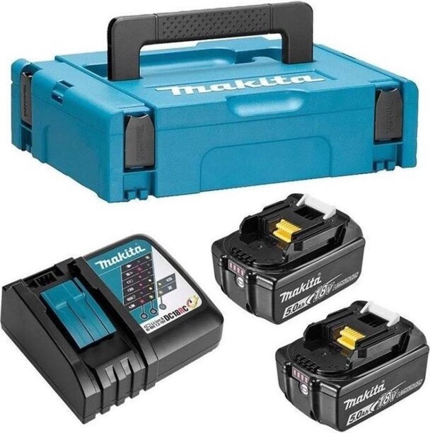 Makita 197624-2 2x BL1850B + DC18RC