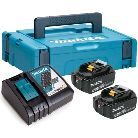 Makita Sada 2 ks BL1860B + 1 ks Nabíjačka DC18RC + 1 ks Makpac 198116-4
