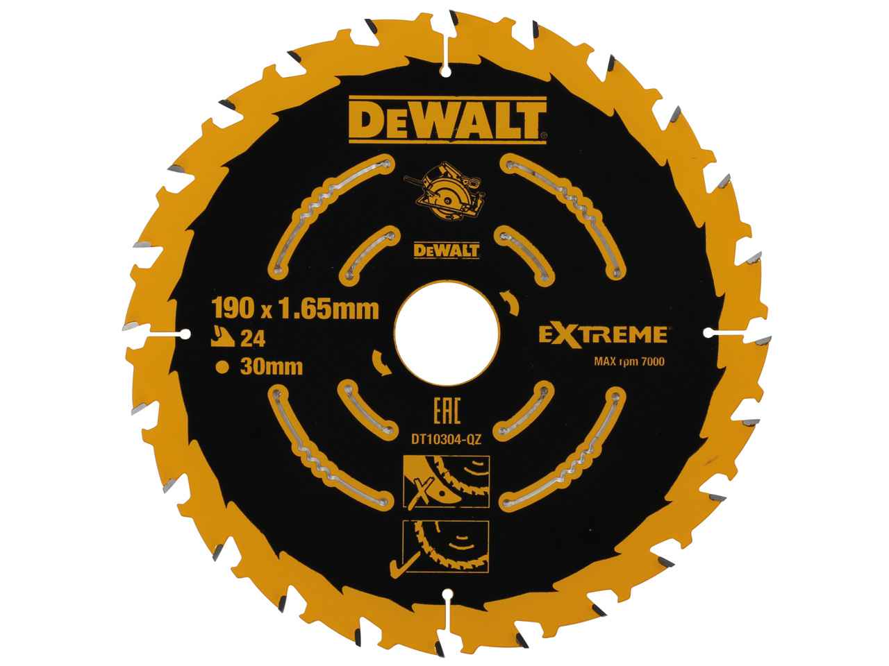 DeWALT DT10304 Pilový kotouč EXTREME, 190 x 30 mm, 24 zubů