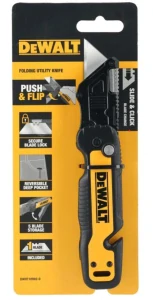 DeWalt sklápací nôž s pevnou čepeľou a zásobníkom DWHT10992-0