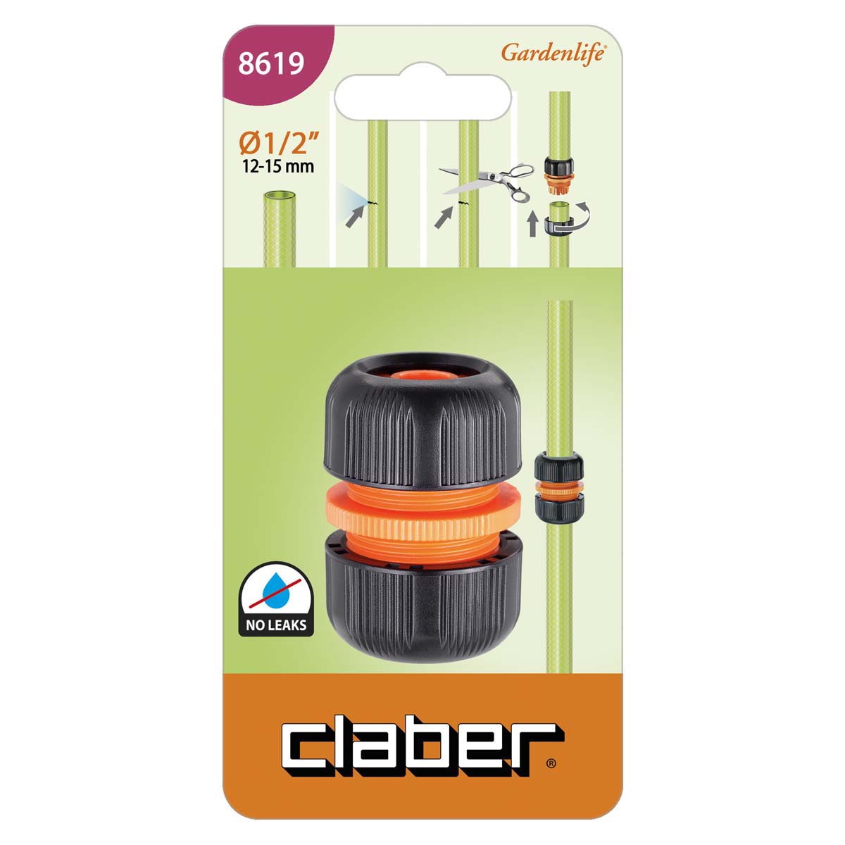 Spojka hadic 1/2" CLABER 8619