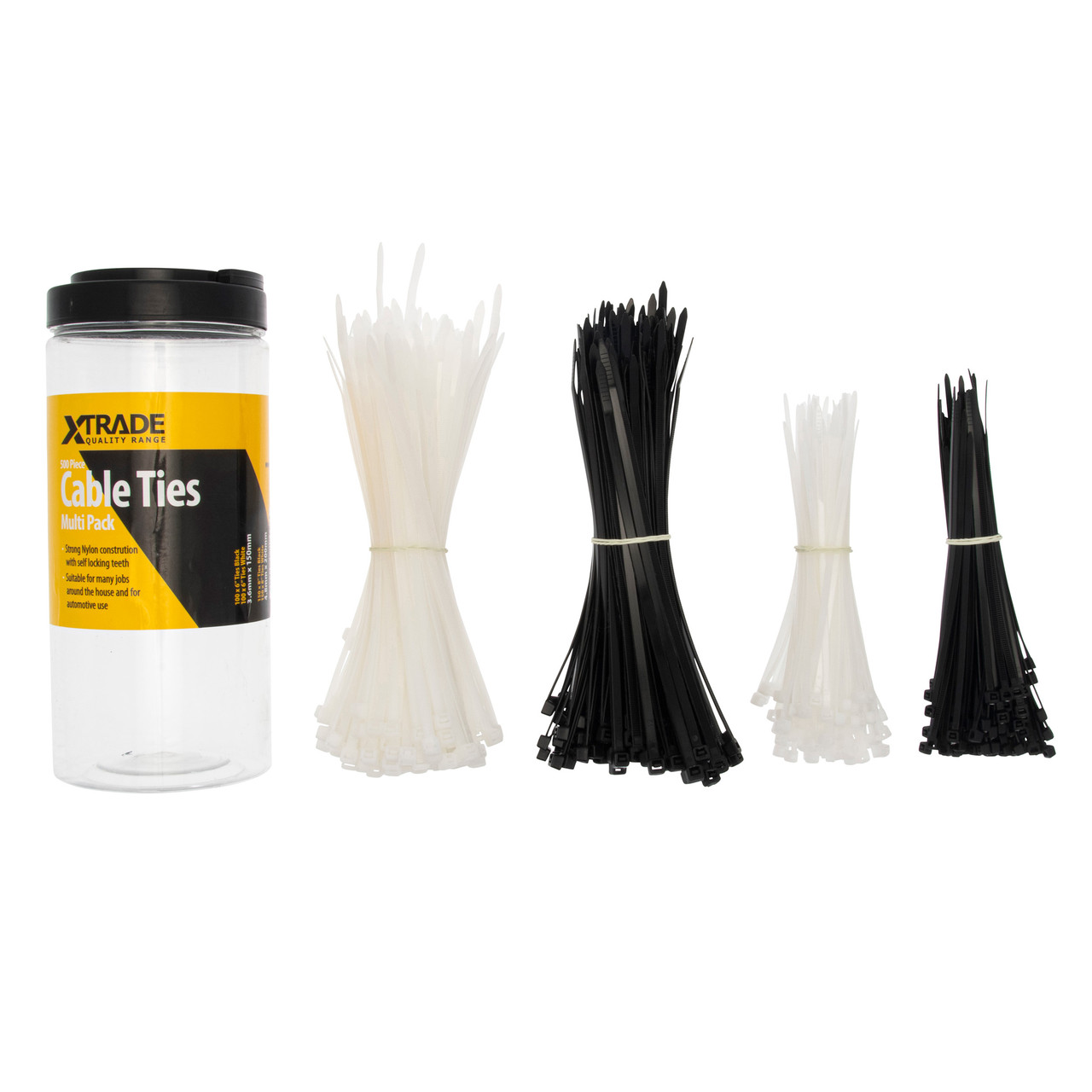 XTrade X0700001 stahovací páska, sada 500 ks