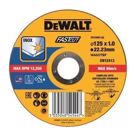 DeWalt DT43902 rezný 125x1mm sada 25ks