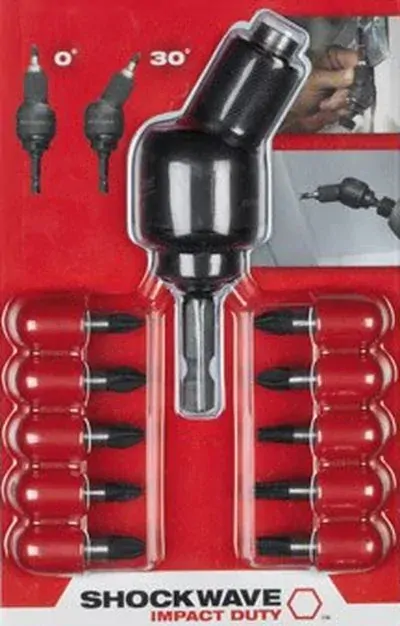 Milwaukee shockwave úhlový adaptér+10ks bitů